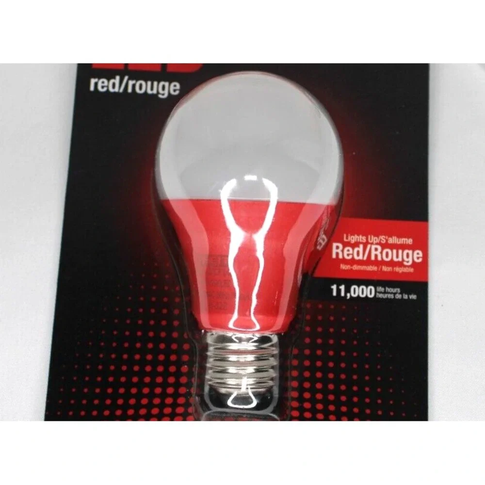 Red LED party bulb FEIT Electric 3.5 watts, 120 V, NEW, 11,000 life hours